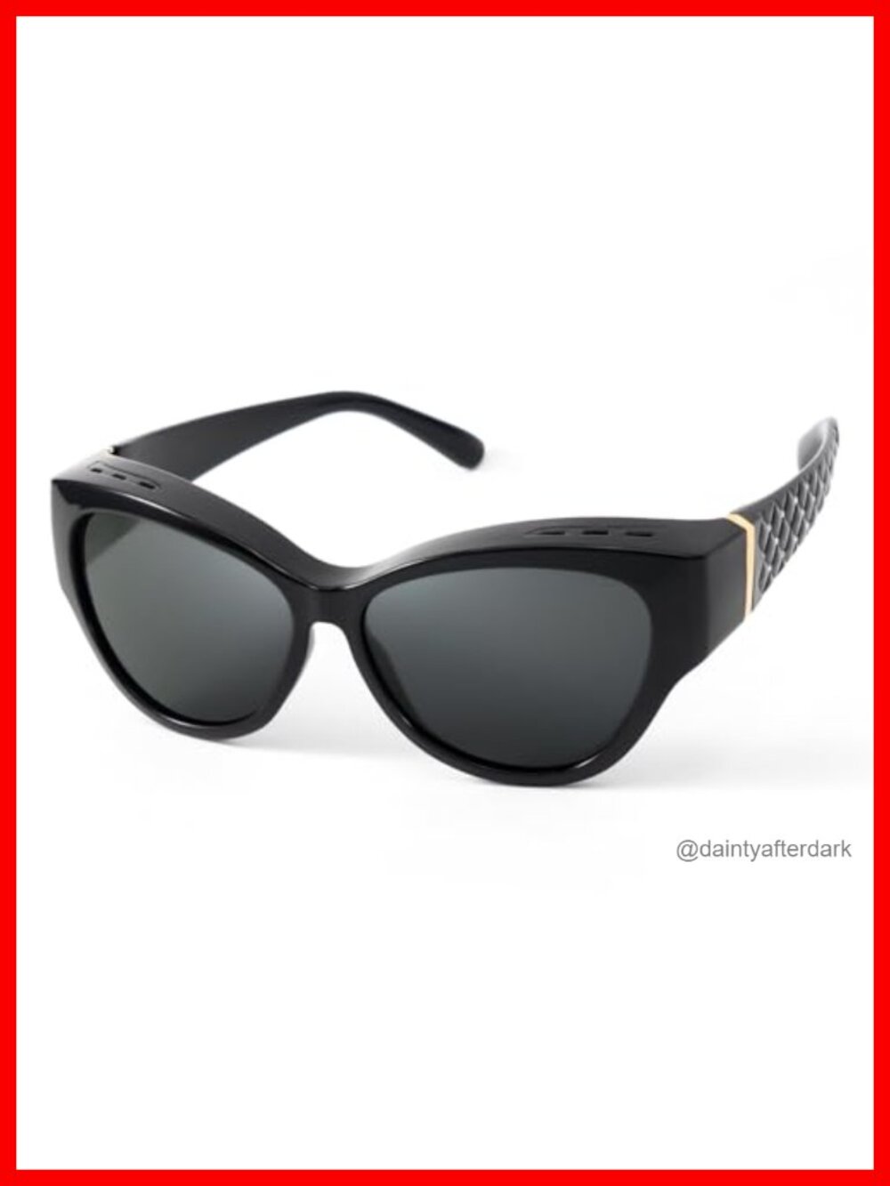 Polarized Sunglasses Fit Over Glasses Wraparound Cat Eye UV400 TR90